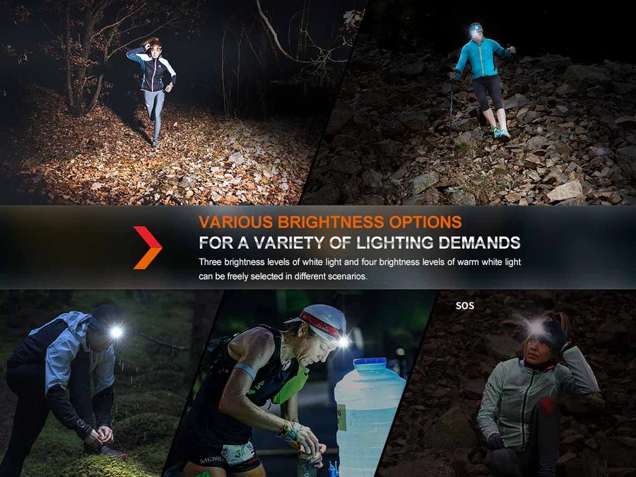 Челник Fenix HM65R-T V2.0 LED – тъмно лилав - Image 9