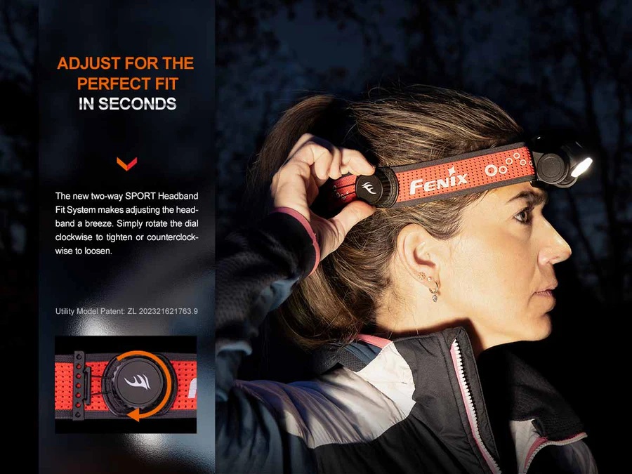 Челник Fenix HM65R-T V2.0 LED – тъмно лилав - Image 10