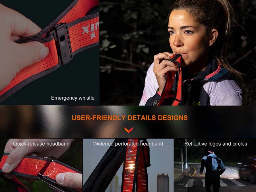 Челник Fenix HM65R-T V2.0 LED – тъмно лилав - Image 14