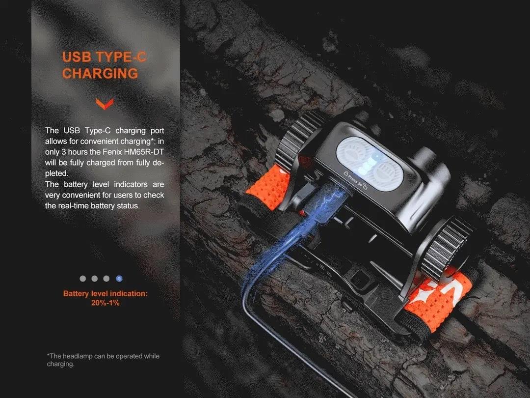 Челник Fenix HM65R-DT LED – замъглено лилав - Image 8