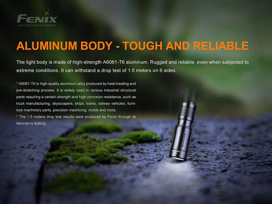 Акумулаторно мини фенерче Fenix E02R LED 200 лумена с USB зареждане - Image 8