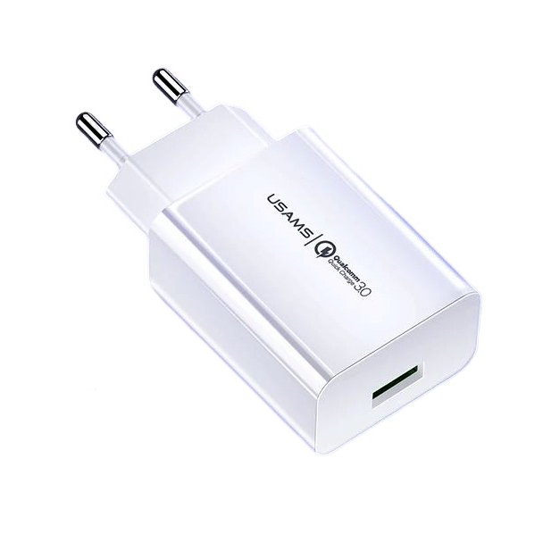 Бързо зарядно устройство USAMS T22 QC3.0 с USB-A порт 18W