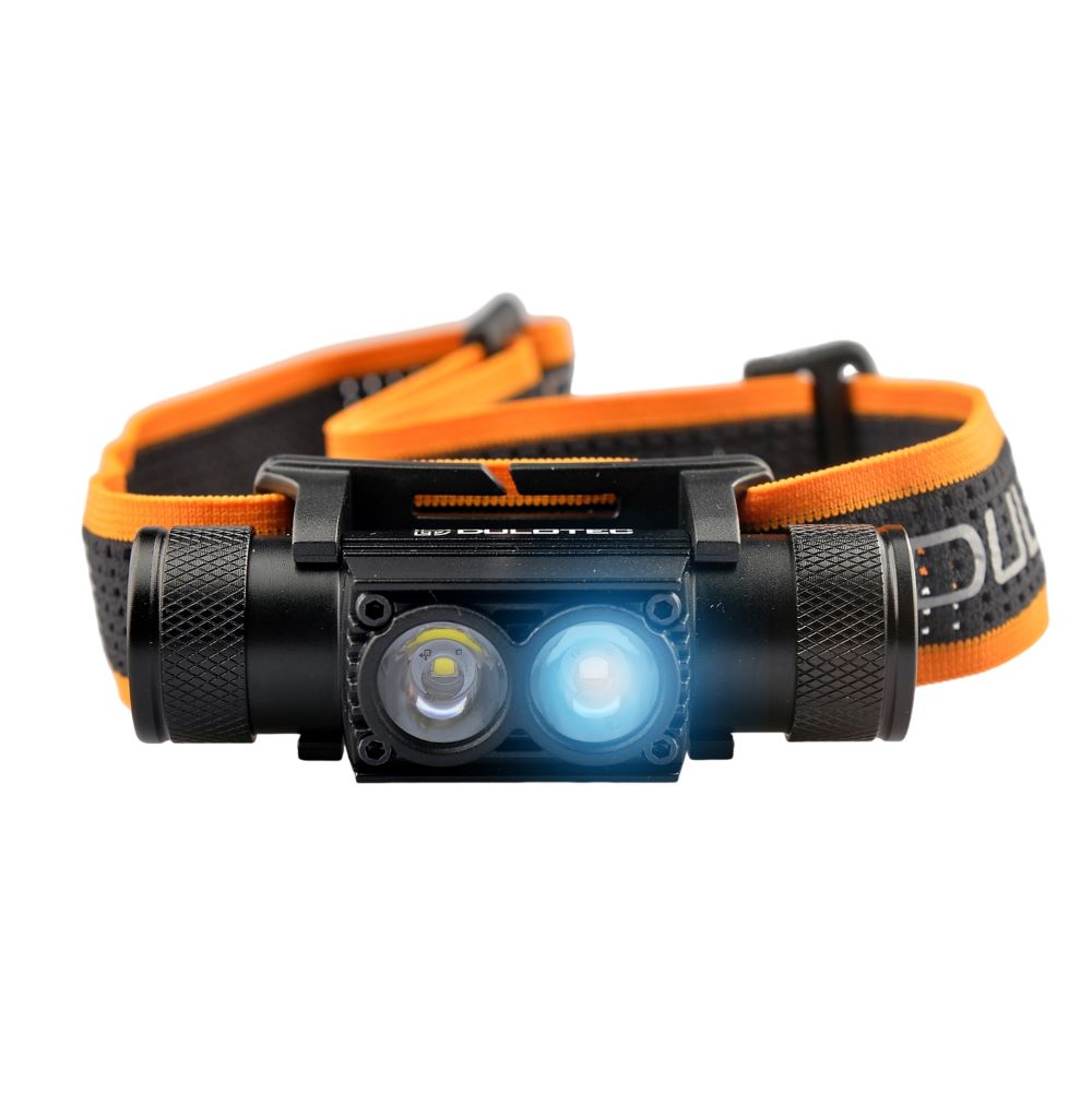 Челник с бяла и синя светлина Dulotec H4 Pro V2.0 - 800 лумена