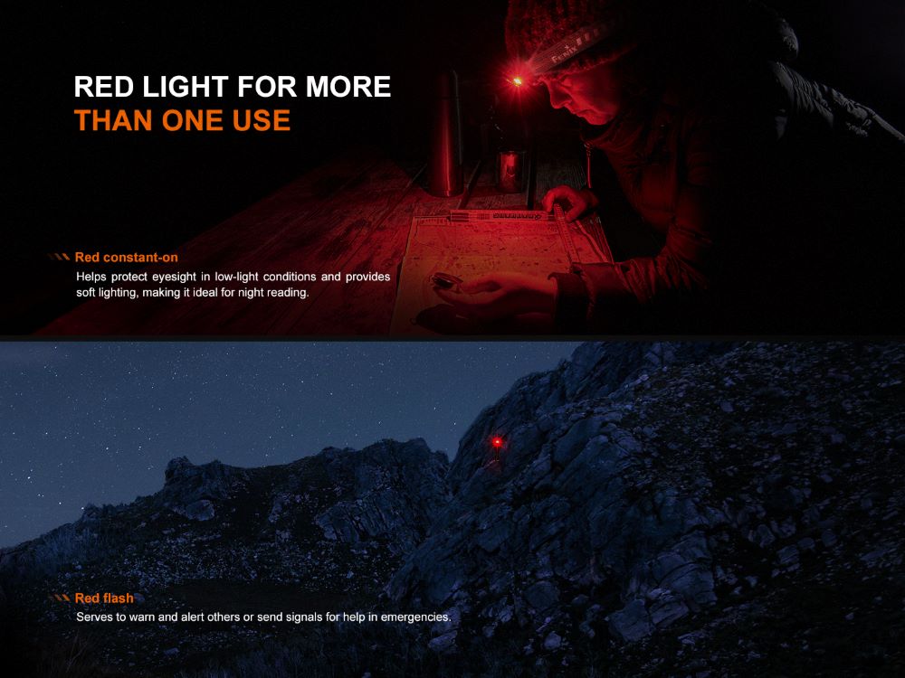 Челник с презареждаема батерия Fenix HL12R V2.0 LED лилав 500 лумена - Image 15