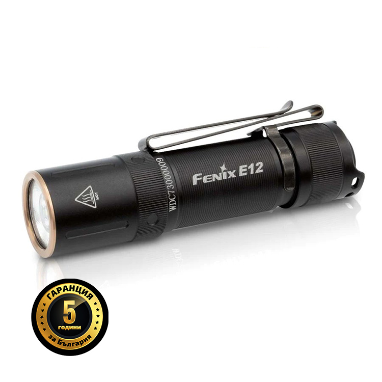 Джобен фенер AA Fenix E12 V2.0 с 160 лумена и IP68 защита