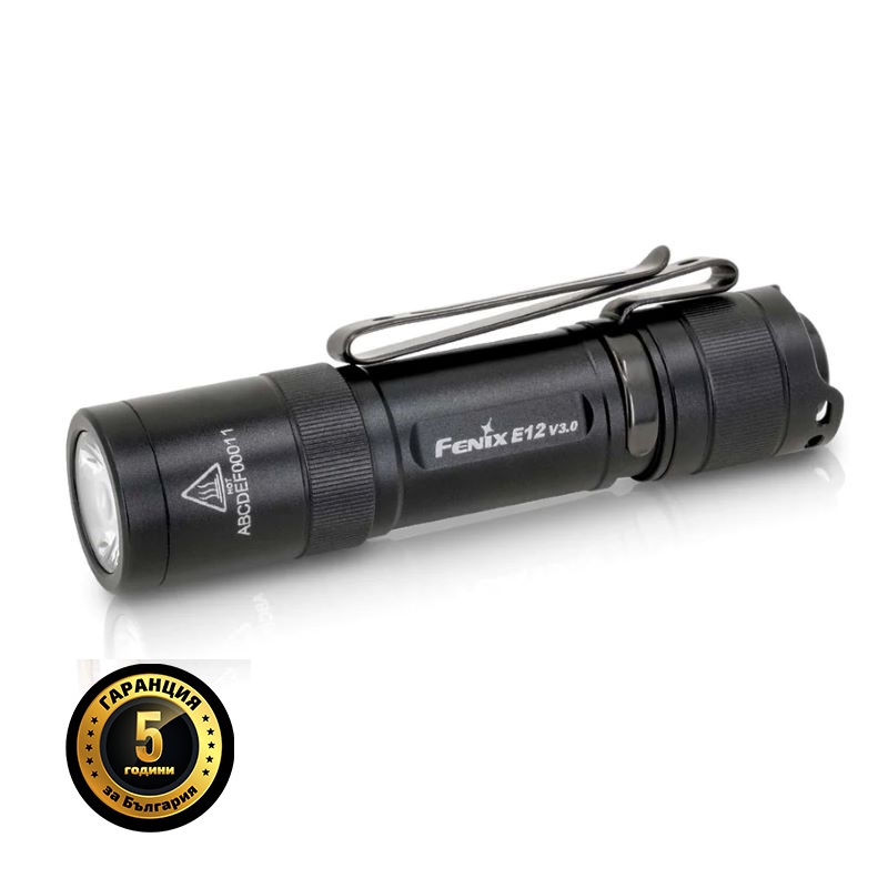 EDC фенерче Fenix E12 V3.0 с 200 лумена и AA батерия
