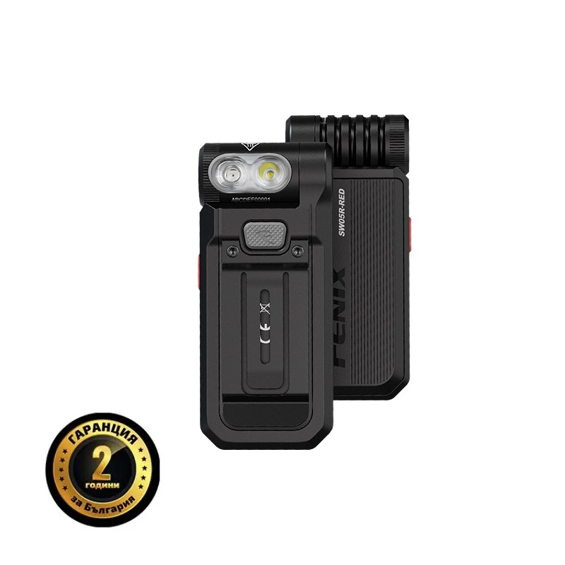 Фенер с щипка Fenix SW05R-RED компактен с магнитна опашка
