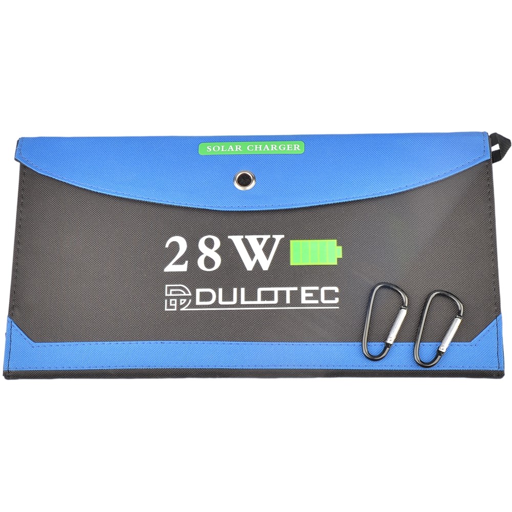 Соларно зарядно Dulotec SC2 28W преносимо за къмпинг и туризъм