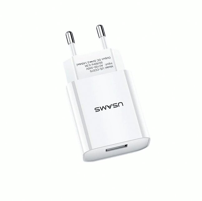 USB зарядно устройство USAMS T18 компактно за стенен контакт 10W