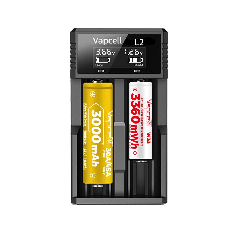 Зарядно устройство за батерии Vapcell L2 с 10W мощност и Type-C порт