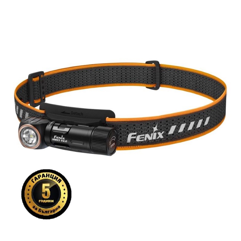 Челна лампа Fenix HM23 V2.0 LED - ултралека с AA захранване